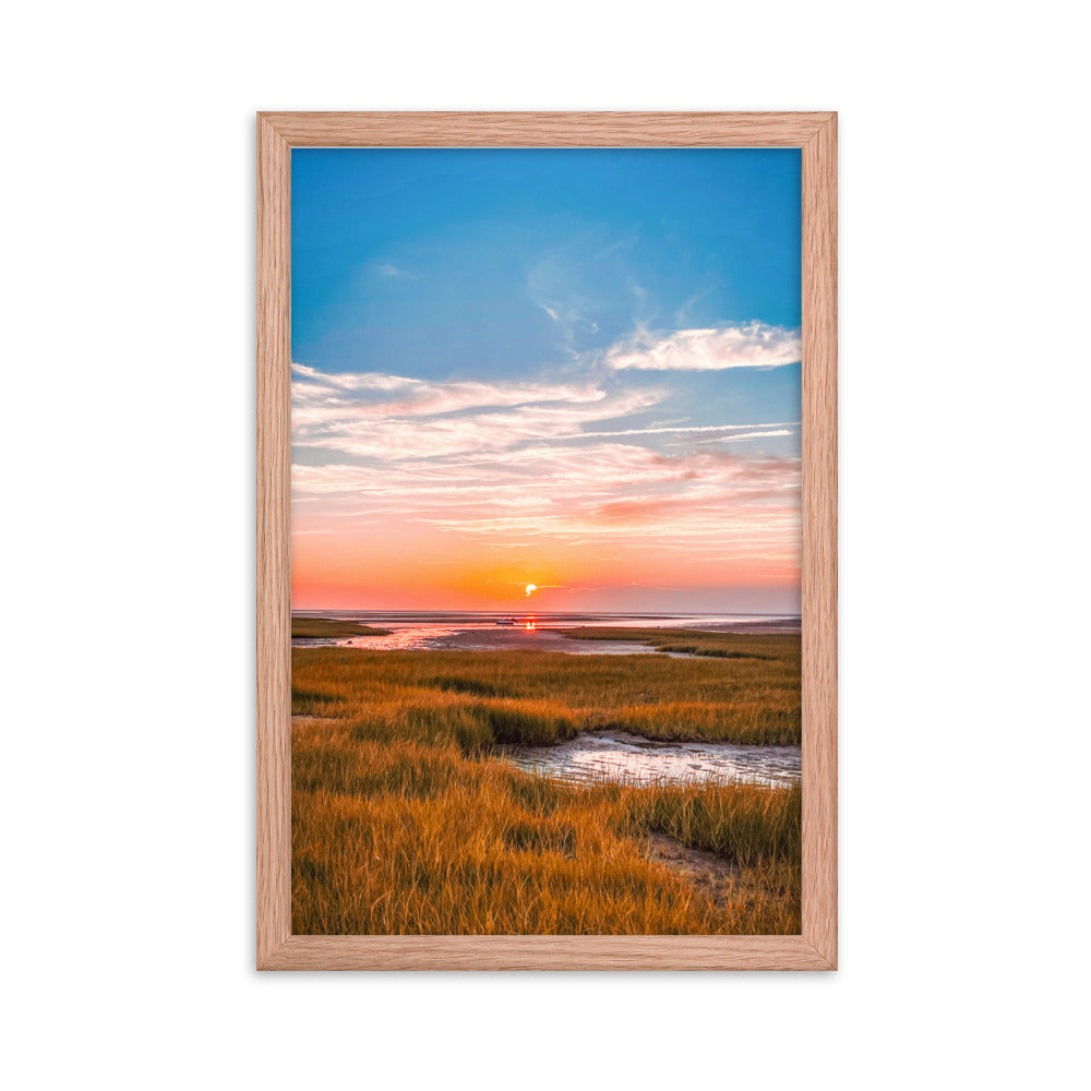 Golden Hour on Cape Cod Bay - Framed Print