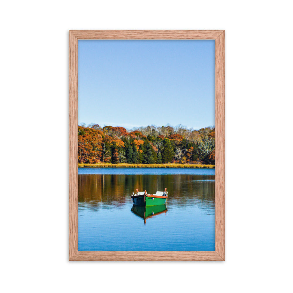 Boat on Salt Pond, Cape Cod - Framed Print