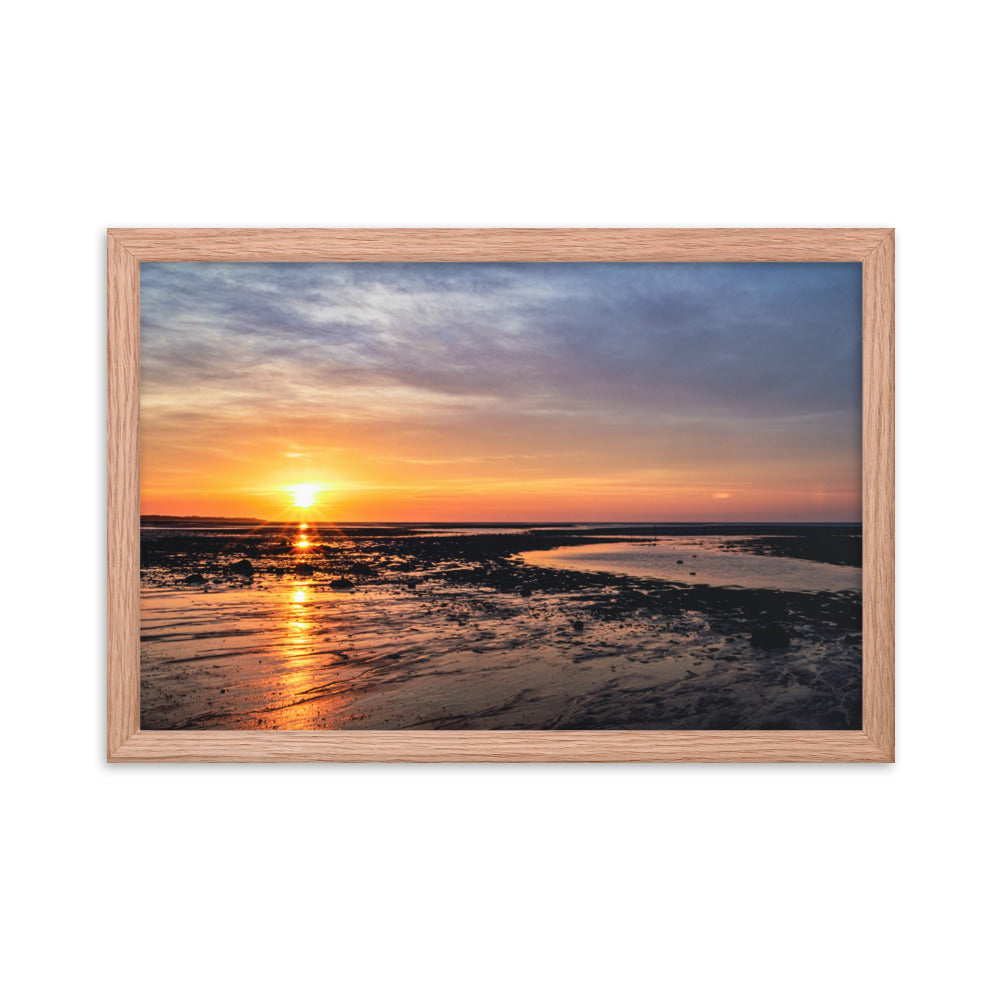 Sunset Over Cape Cod Bay - Framed Print