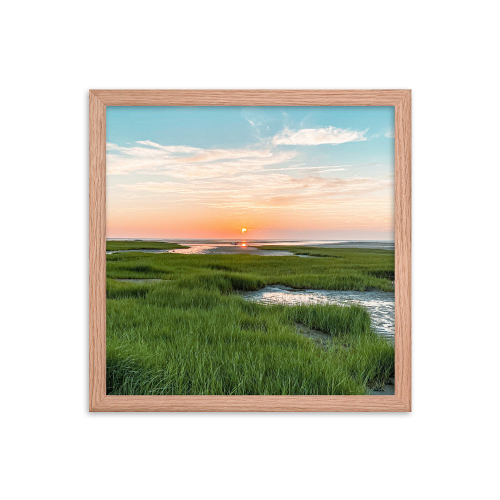 Sunset on Mant's Landing, Cape Cod - Framed Print