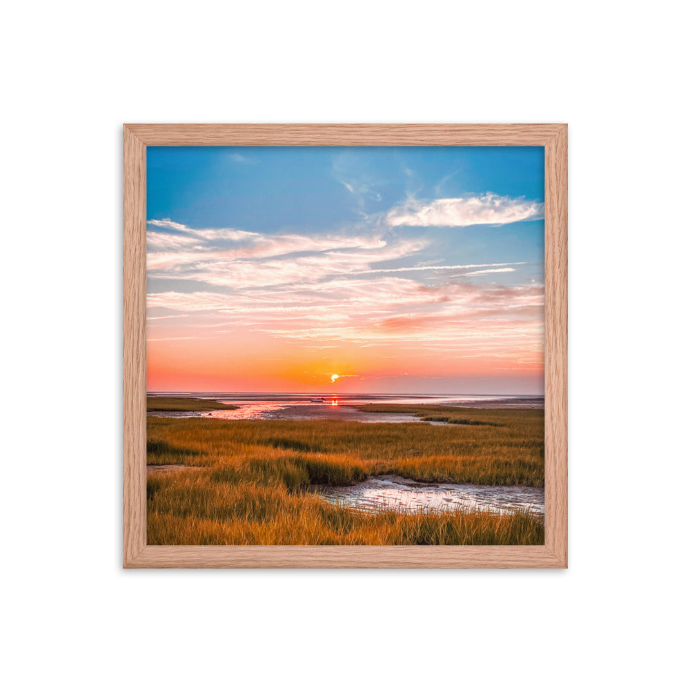 Golden Hour on Cape Cod Bay - Framed Print