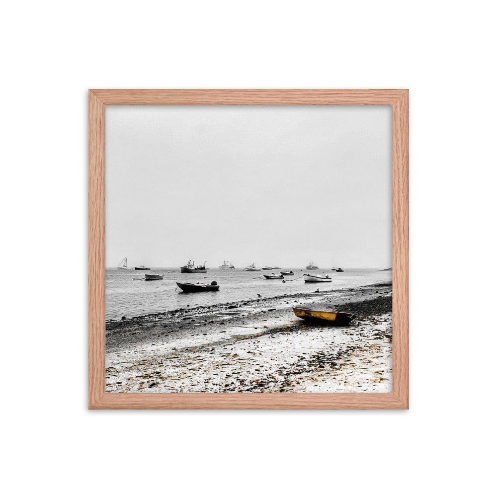 Boats on Chatham Harbor, Cape Cod - Framed Print