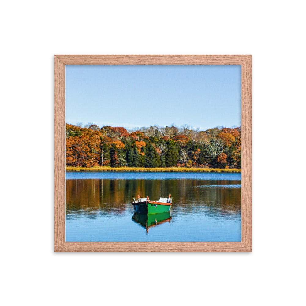 Boat on Salt Pond, Cape Cod - Framed Print