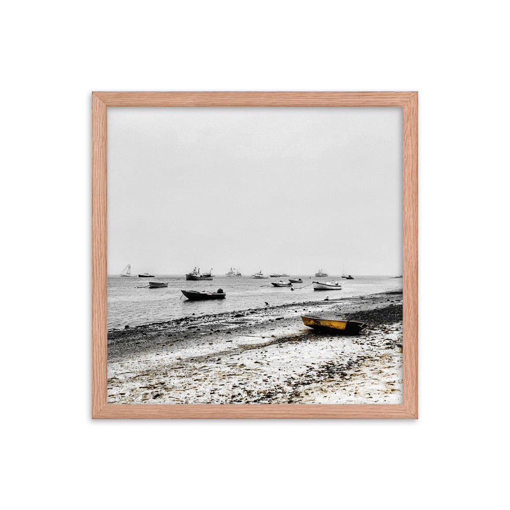 Boats on Chatham Harbor, Cape Cod - Framed Print