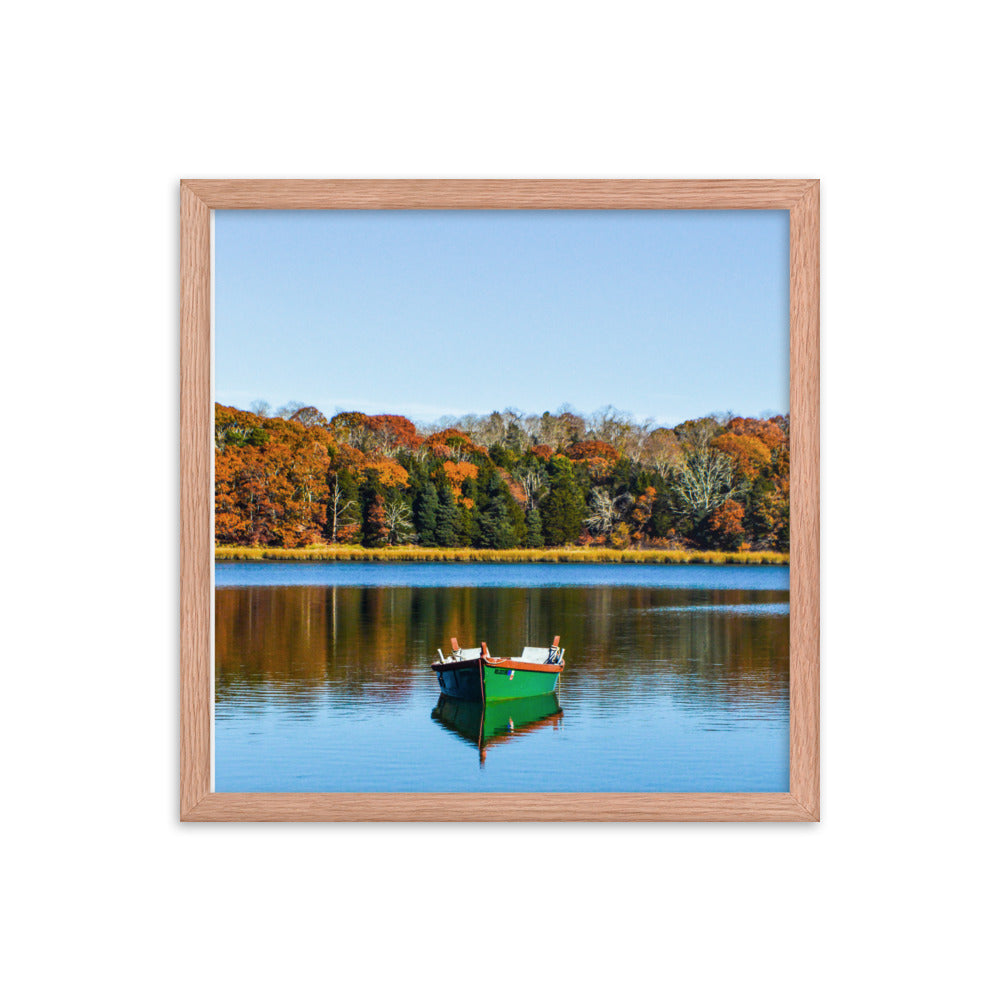 Boat on Salt Pond, Cape Cod - Framed Print