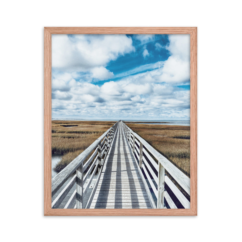 Gray's Beach Boardwalk, Cape Cod - Framed Print