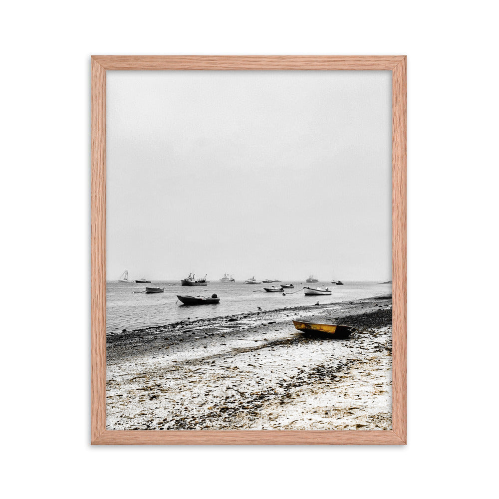 Boats on Chatham Harbor, Cape Cod - Framed Print
