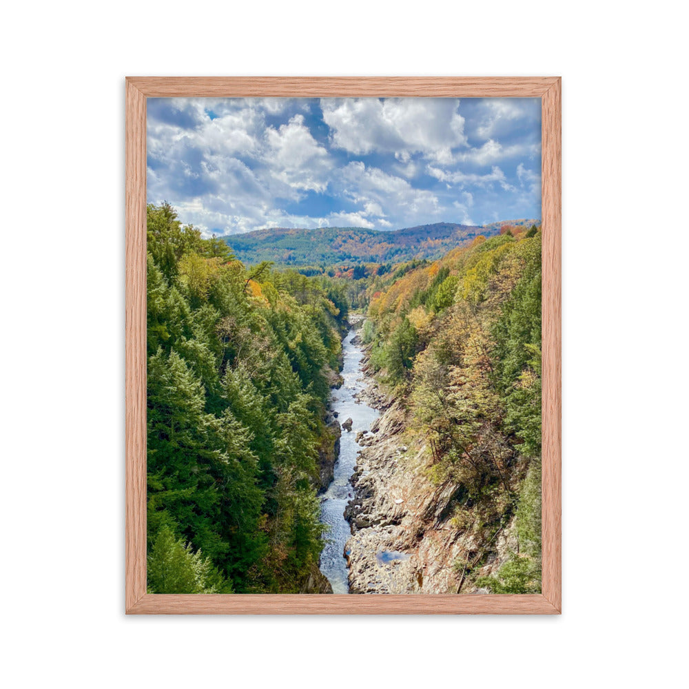 Clouds Over Quechee Gorge, Vermont - Framed Print