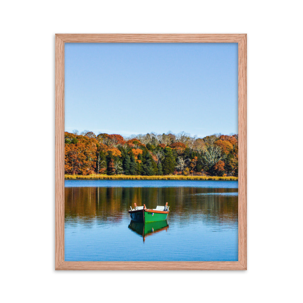 Boat on Salt Pond, Cape Cod - Framed Print