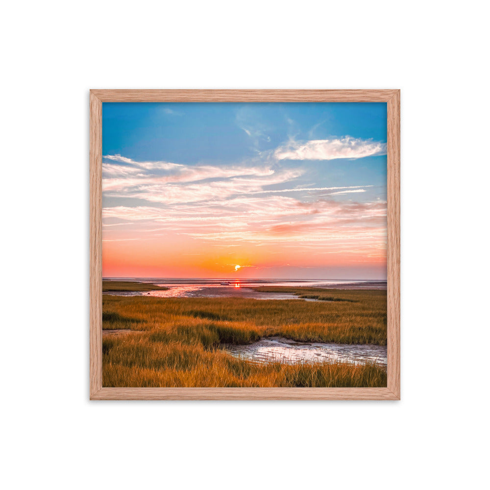 Golden Hour on Cape Cod Bay - Framed Print