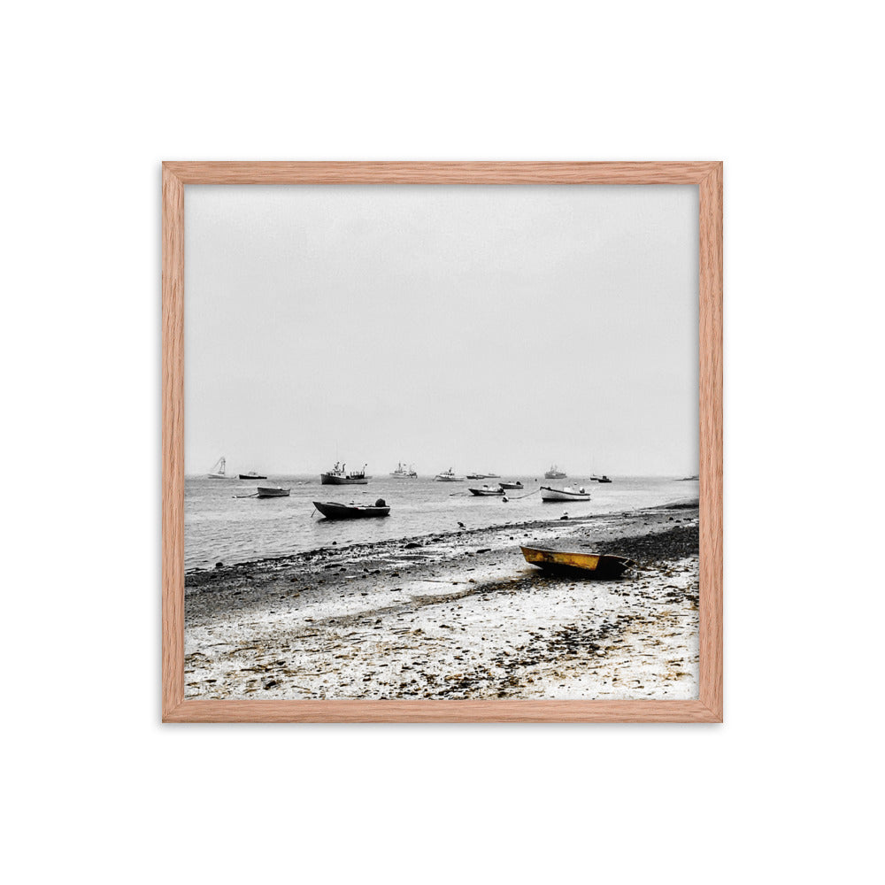 Boats on Chatham Harbor, Cape Cod - Framed Print