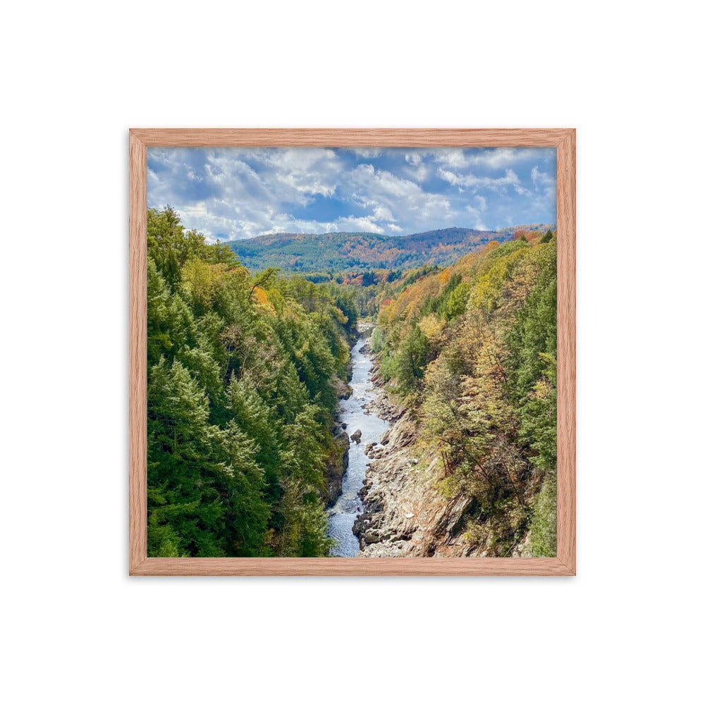 Clouds Over Quechee Gorge, Vermont - Framed Print
