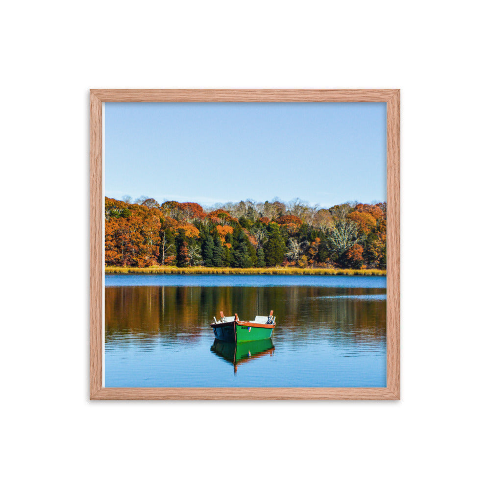 Boat on Salt Pond, Cape Cod - Framed Print