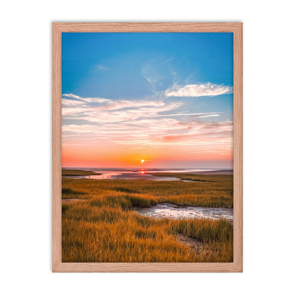 Golden Hour on Cape Cod Bay - Framed Print