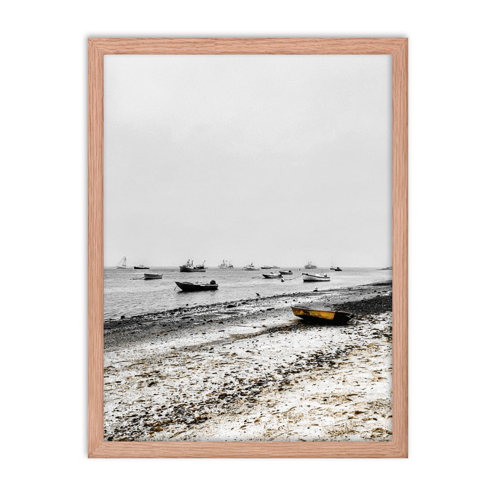 Boats on Chatham Harbor, Cape Cod - Framed Print