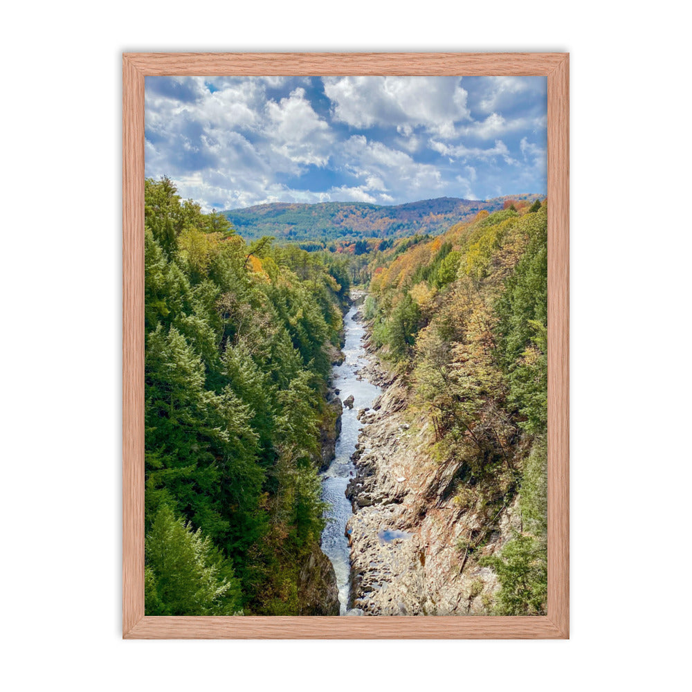 Clouds Over Quechee Gorge, Vermont - Framed Print