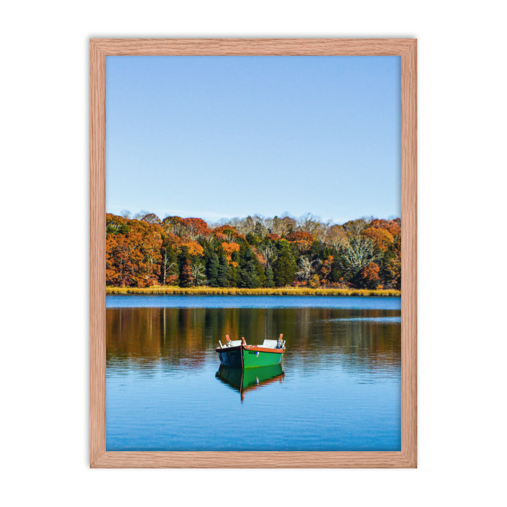 Boat on Salt Pond, Cape Cod - Framed Print