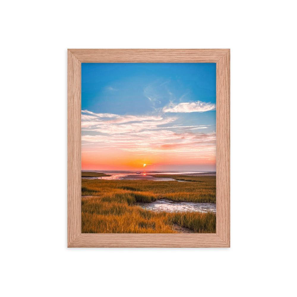 Golden Hour on Cape Cod Bay - Framed Print