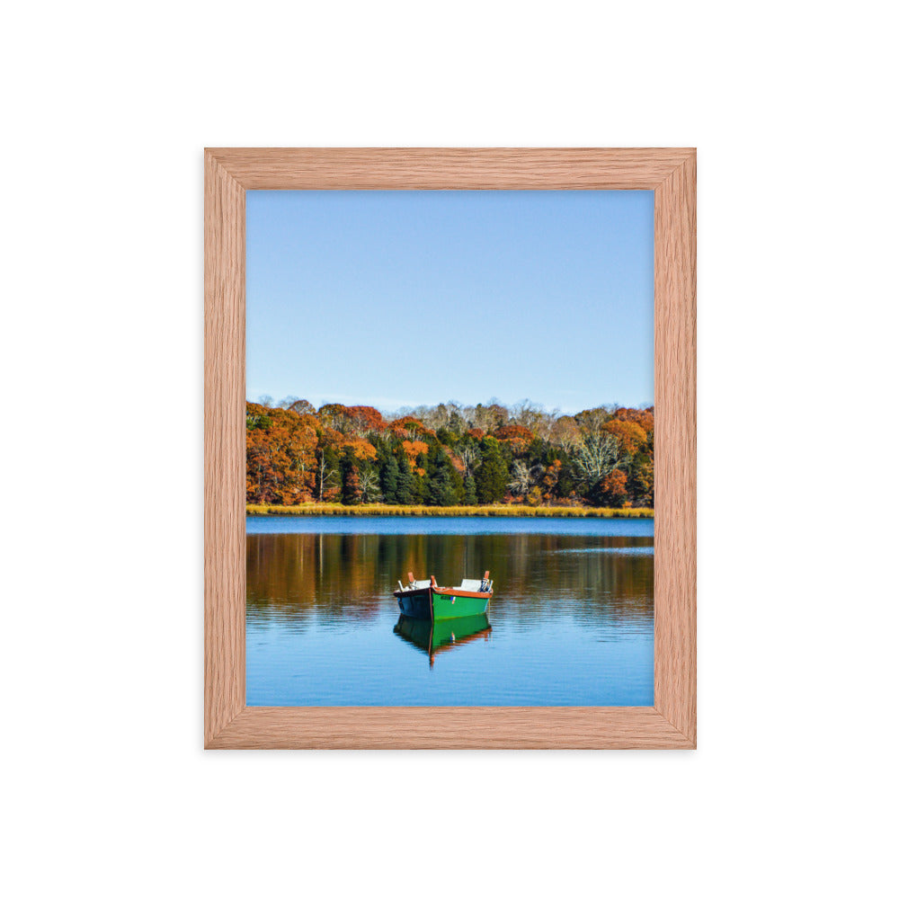 Boat on Salt Pond, Cape Cod - Framed Print