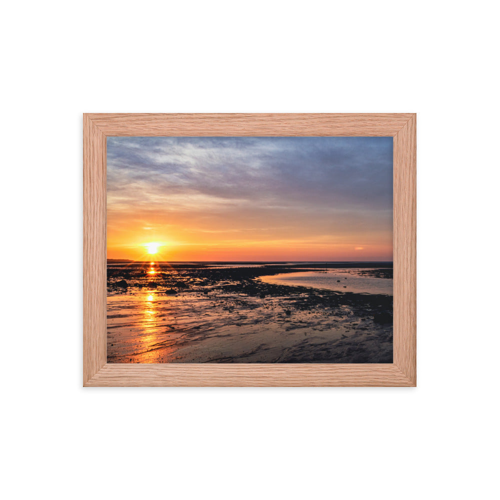 Sunset Over Cape Cod Bay - Framed Print