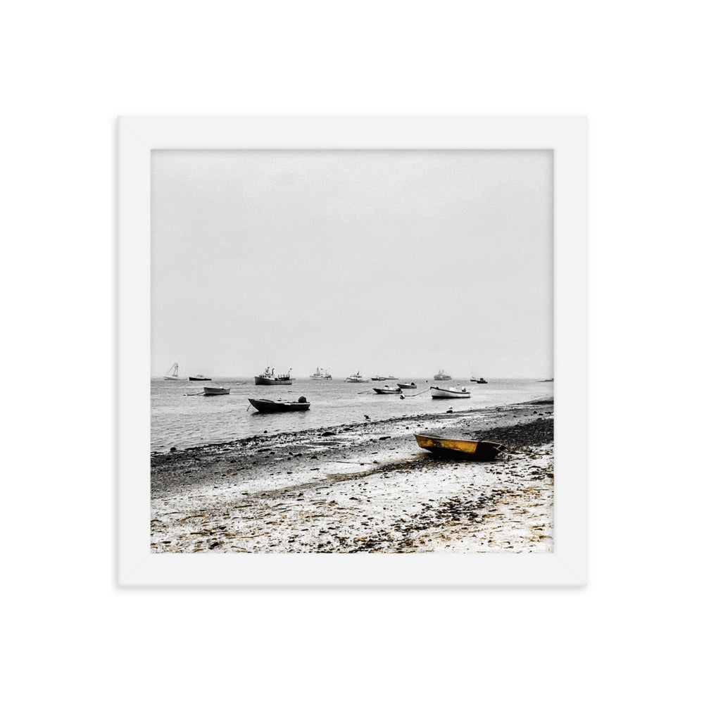 Boats on Chatham Harbor, Cape Cod - Framed Print