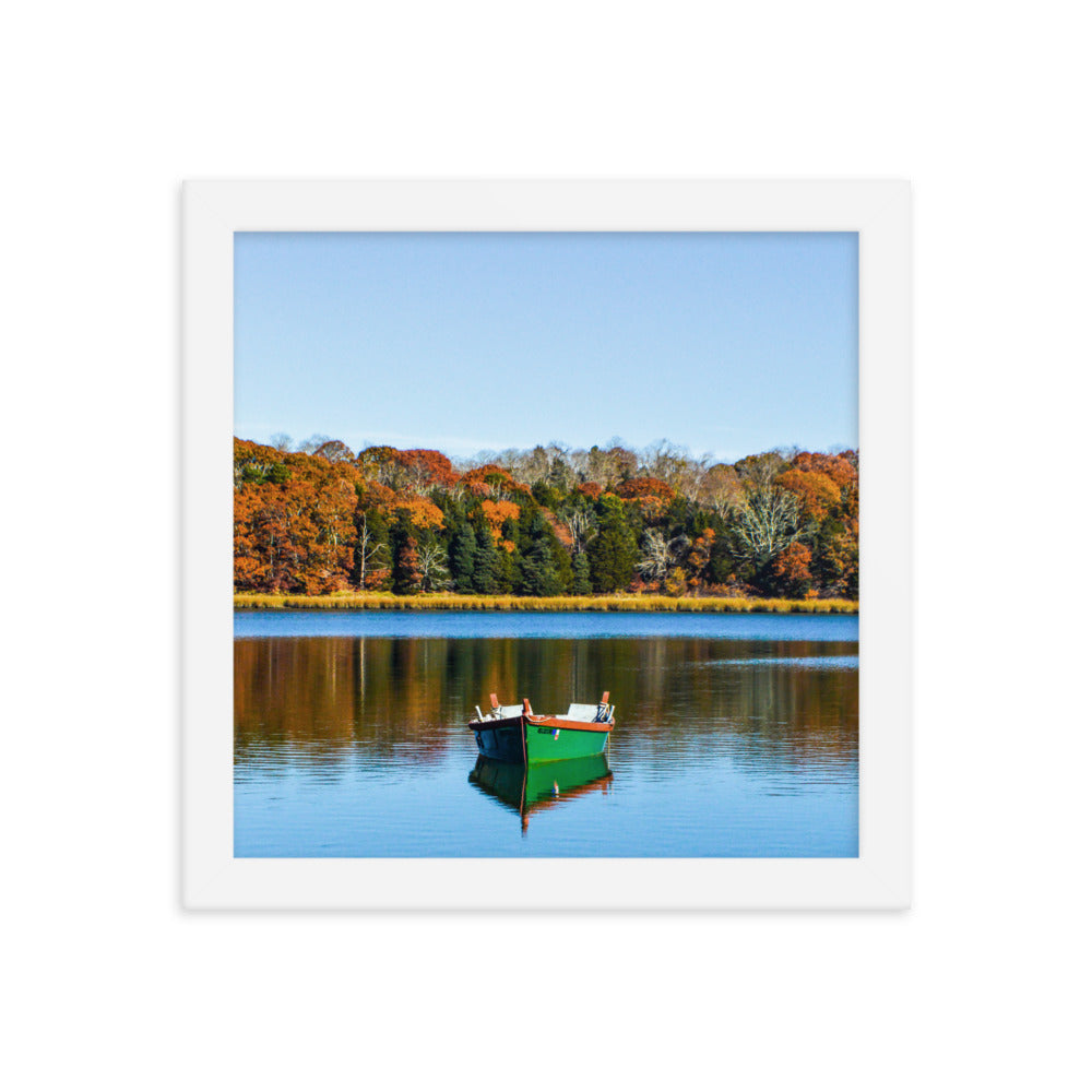 Boat on Salt Pond, Cape Cod - Framed Print