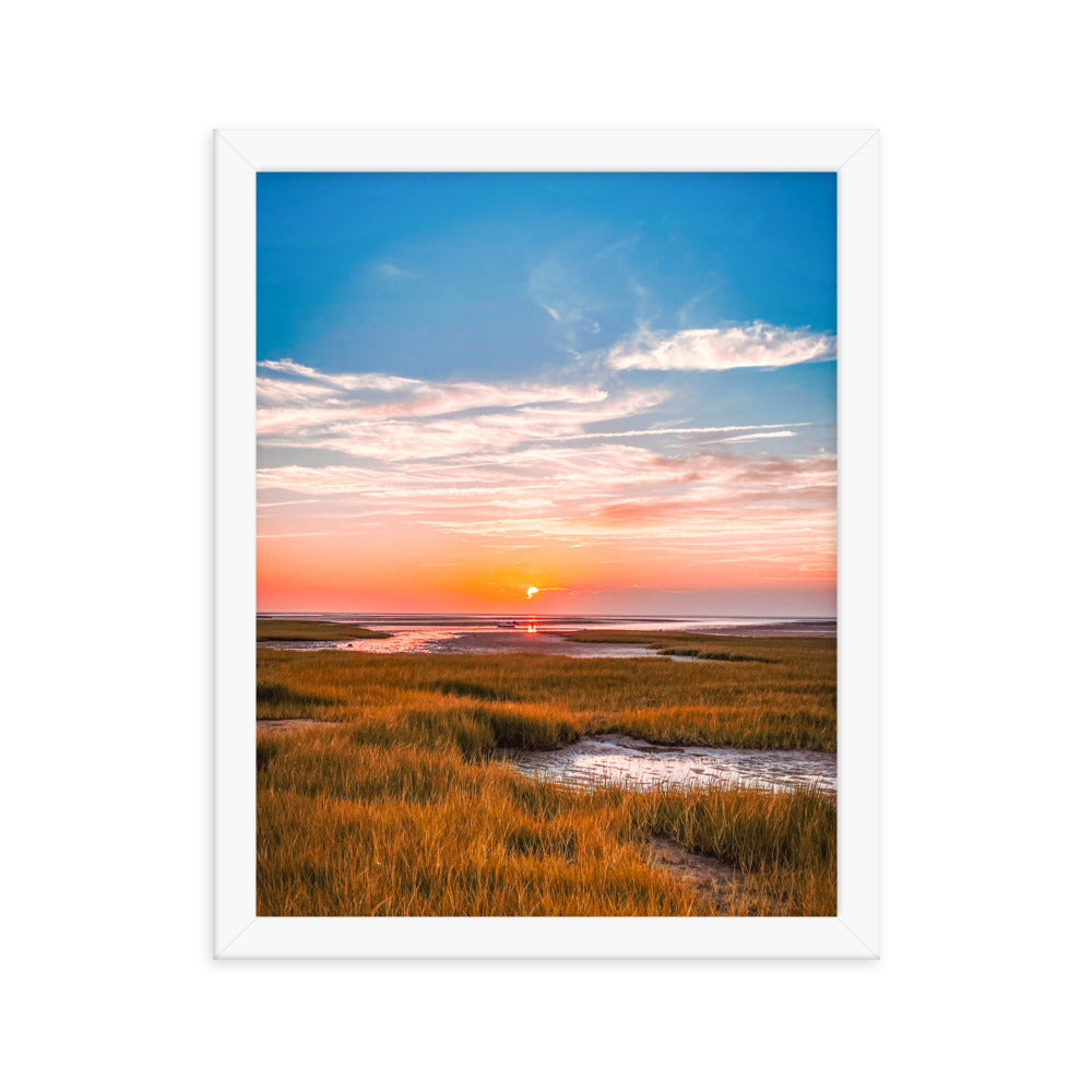 Golden Hour on Cape Cod Bay - Framed Print