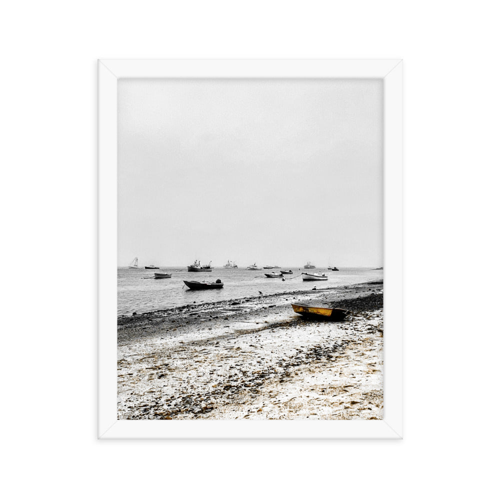 Boats on Chatham Harbor, Cape Cod - Framed Print