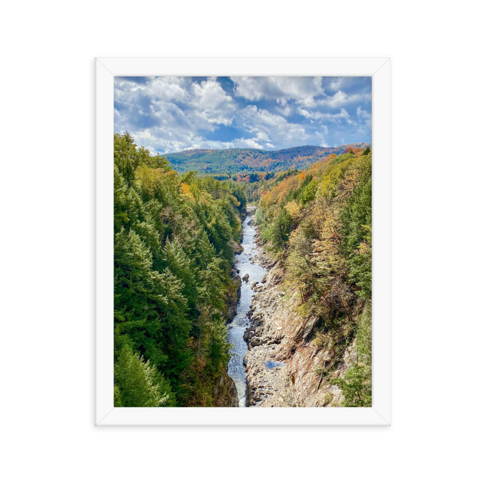 Clouds Over Quechee Gorge, Vermont - Framed Print