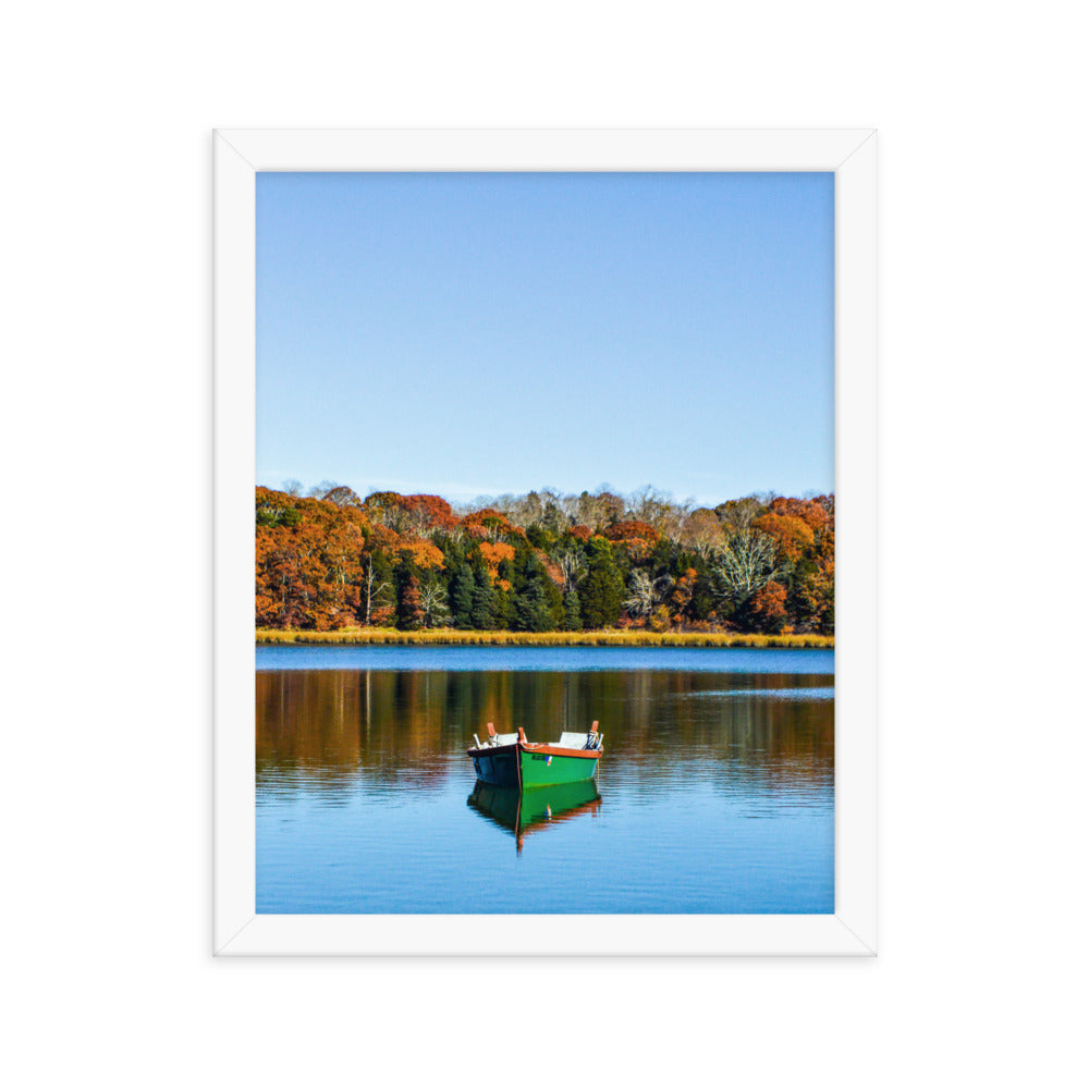 Boat on Salt Pond, Cape Cod - Framed Print