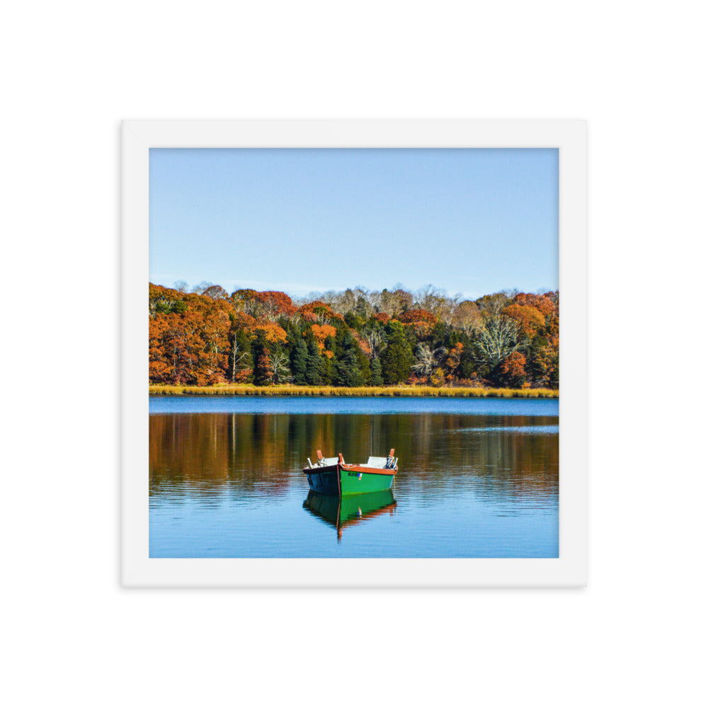 Boat on Salt Pond, Cape Cod - Framed Print
