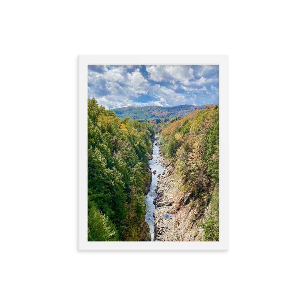 Clouds Over Quechee Gorge, Vermont - Framed Print