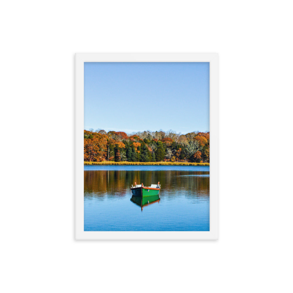 Boat on Salt Pond, Cape Cod - Framed Print