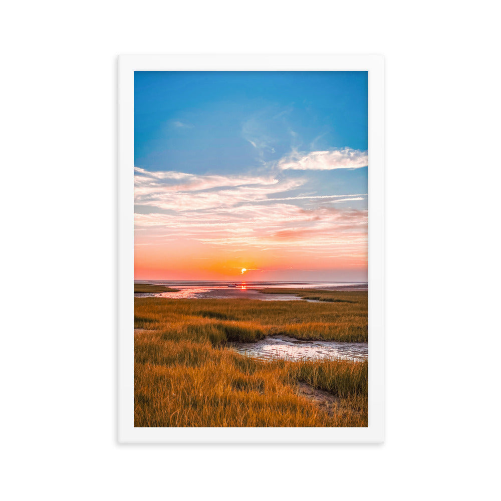 Golden Hour on Cape Cod Bay - Framed Print