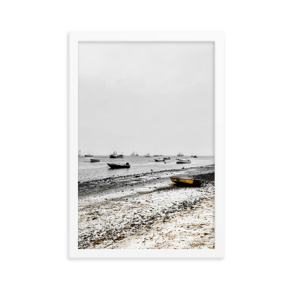Boats on Chatham Harbor, Cape Cod - Framed Print