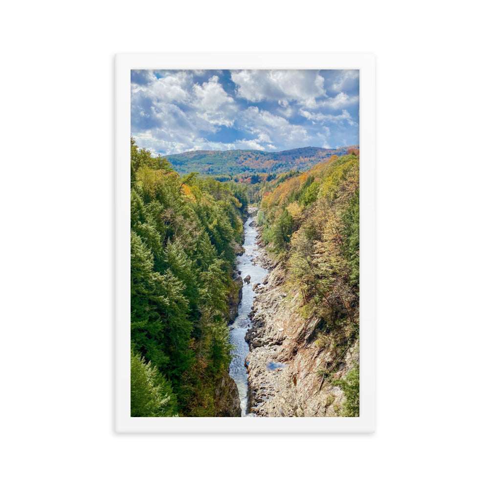 Clouds Over Quechee Gorge, Vermont - Framed Print