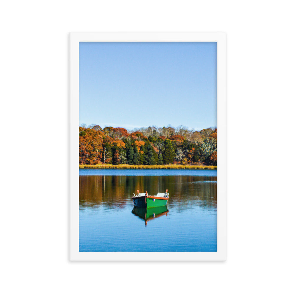 Boat on Salt Pond, Cape Cod - Framed Print