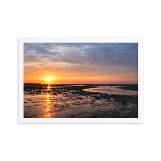 Sunset Over Cape Cod Bay - Framed Print