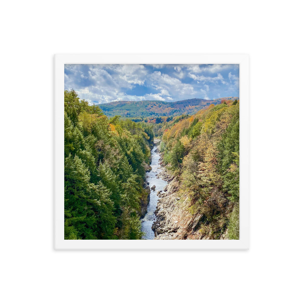 Clouds Over Quechee Gorge, Vermont - Framed Print