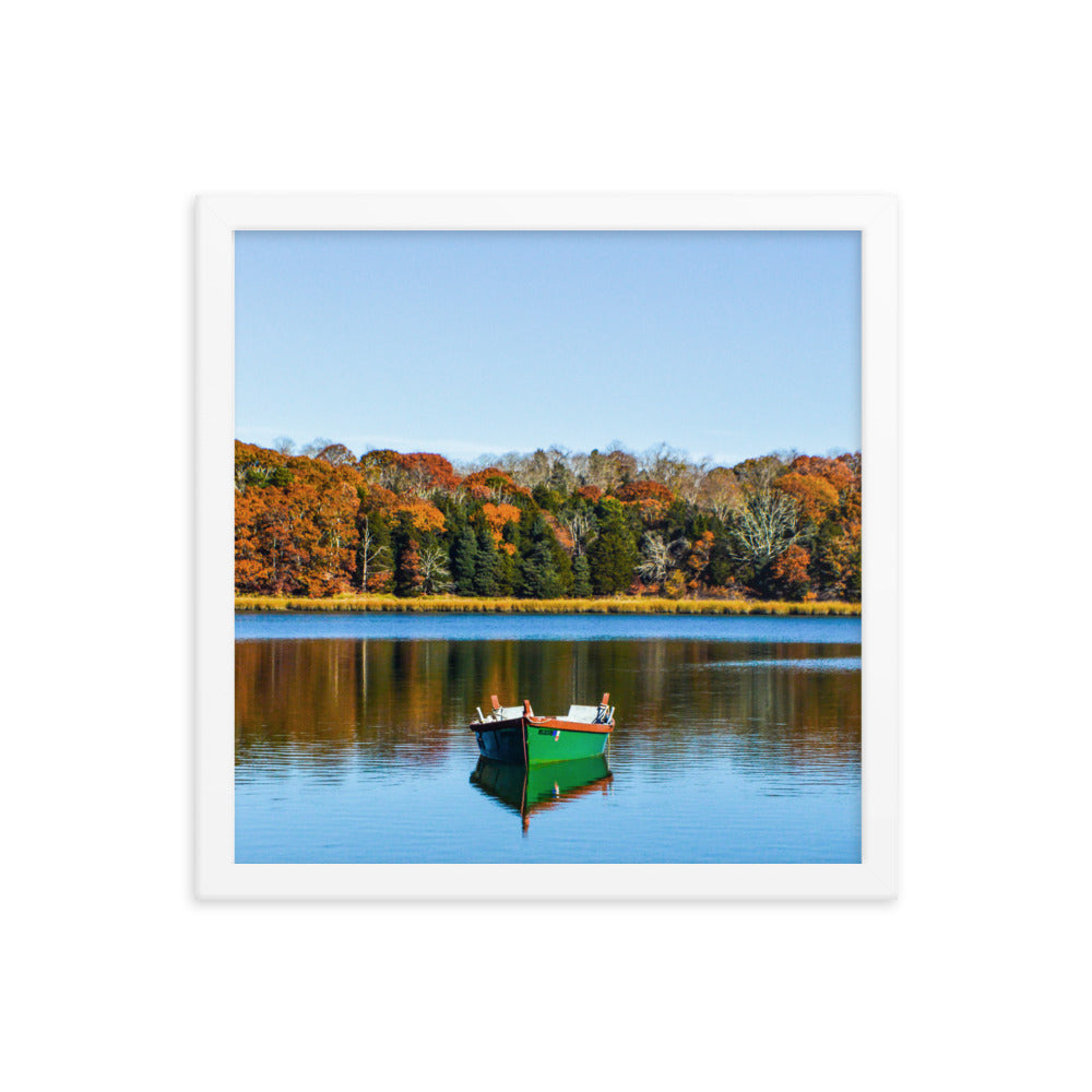 Boat on Salt Pond, Cape Cod - Framed Print