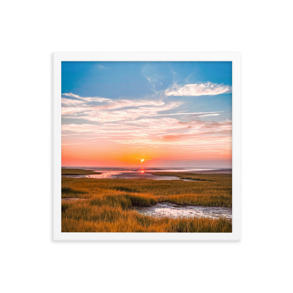 Golden Hour on Cape Cod Bay - Framed Print