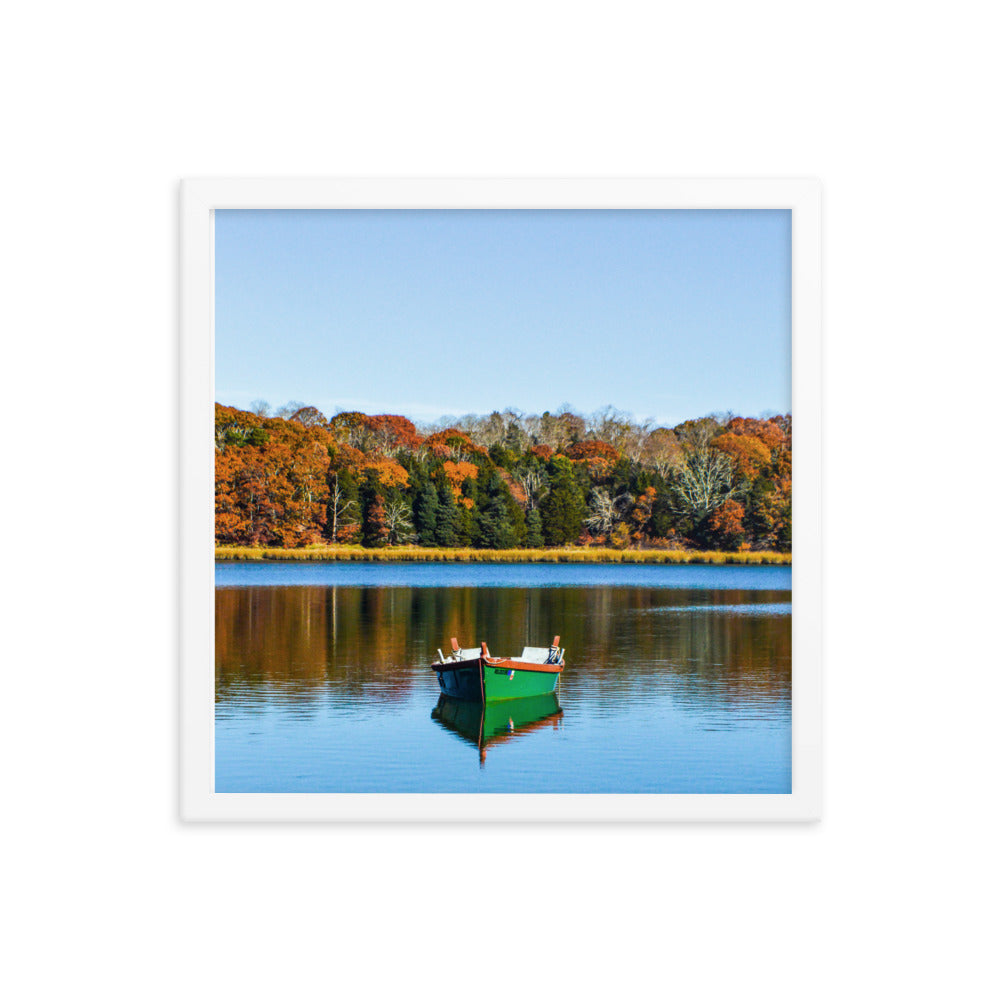 Boat on Salt Pond, Cape Cod - Framed Print