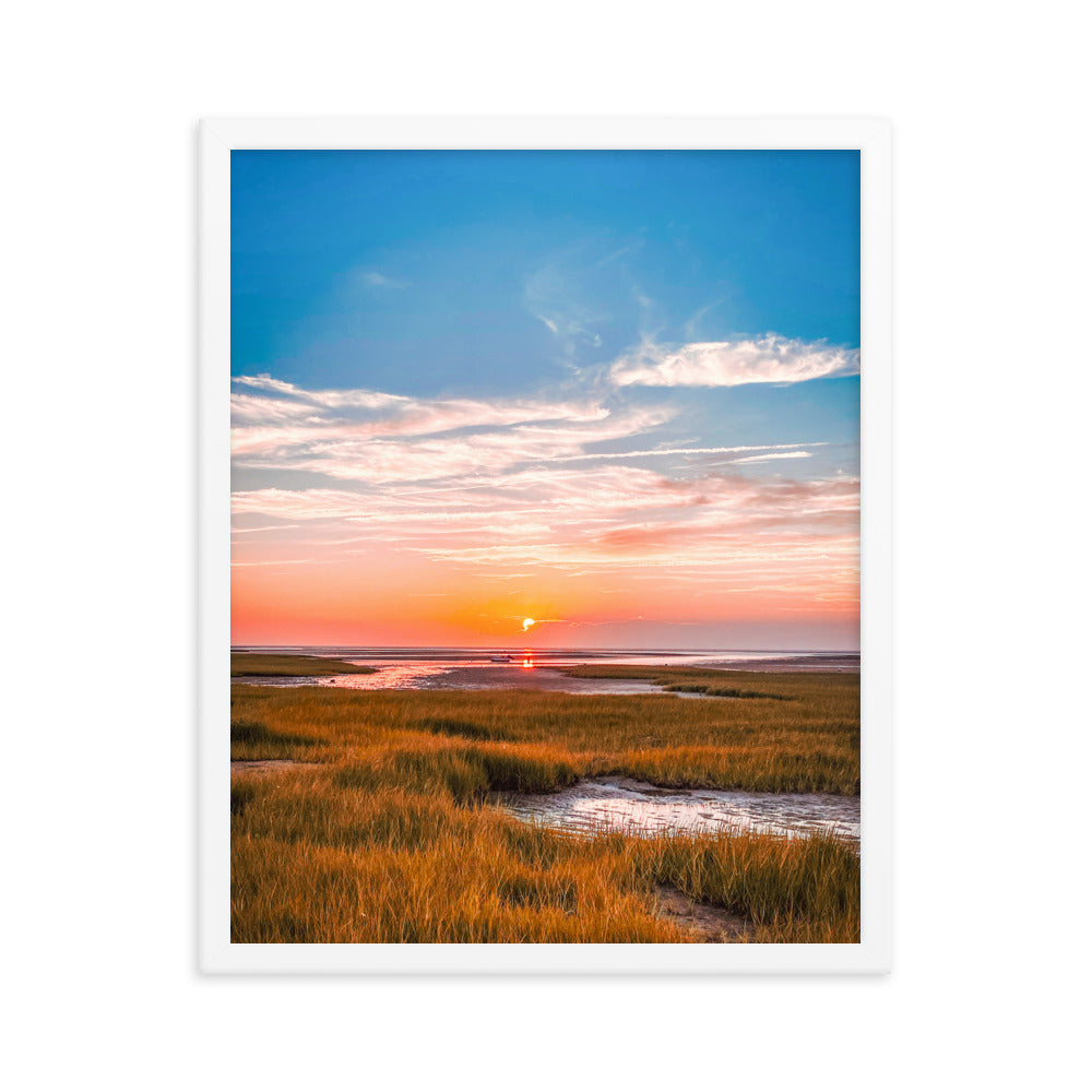 Golden Hour on Cape Cod Bay - Framed Print