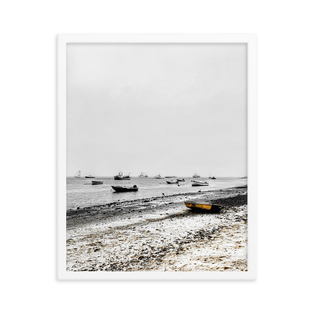 Boats on Chatham Harbor, Cape Cod - Framed Print