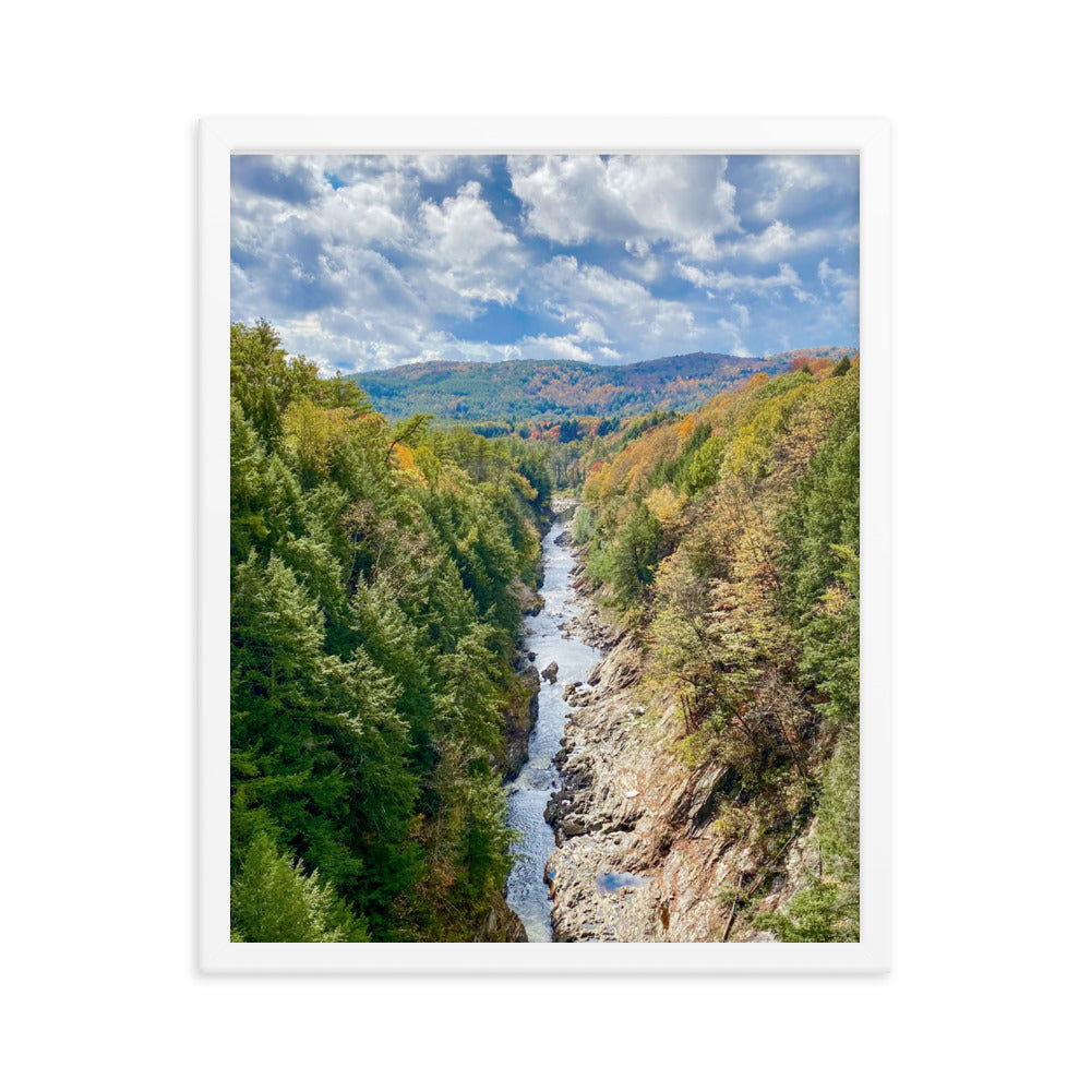 Clouds Over Quechee Gorge, Vermont - Framed Print