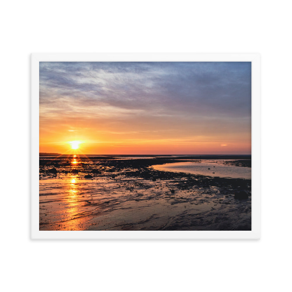 Sunset Over Cape Cod Bay - Framed Print