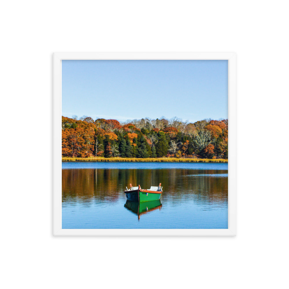 Boat on Salt Pond, Cape Cod - Framed Print