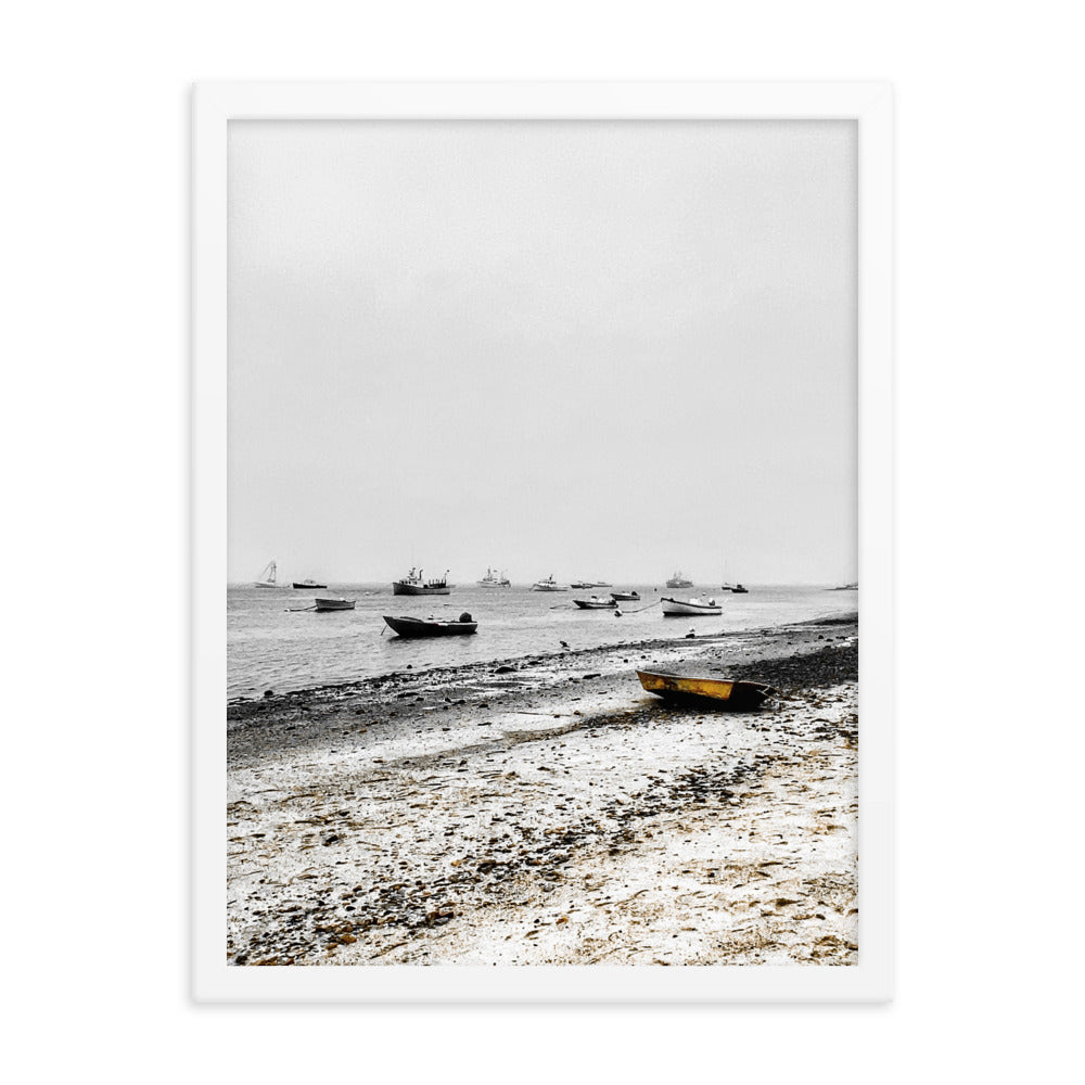 Boats on Chatham Harbor, Cape Cod - Framed Print