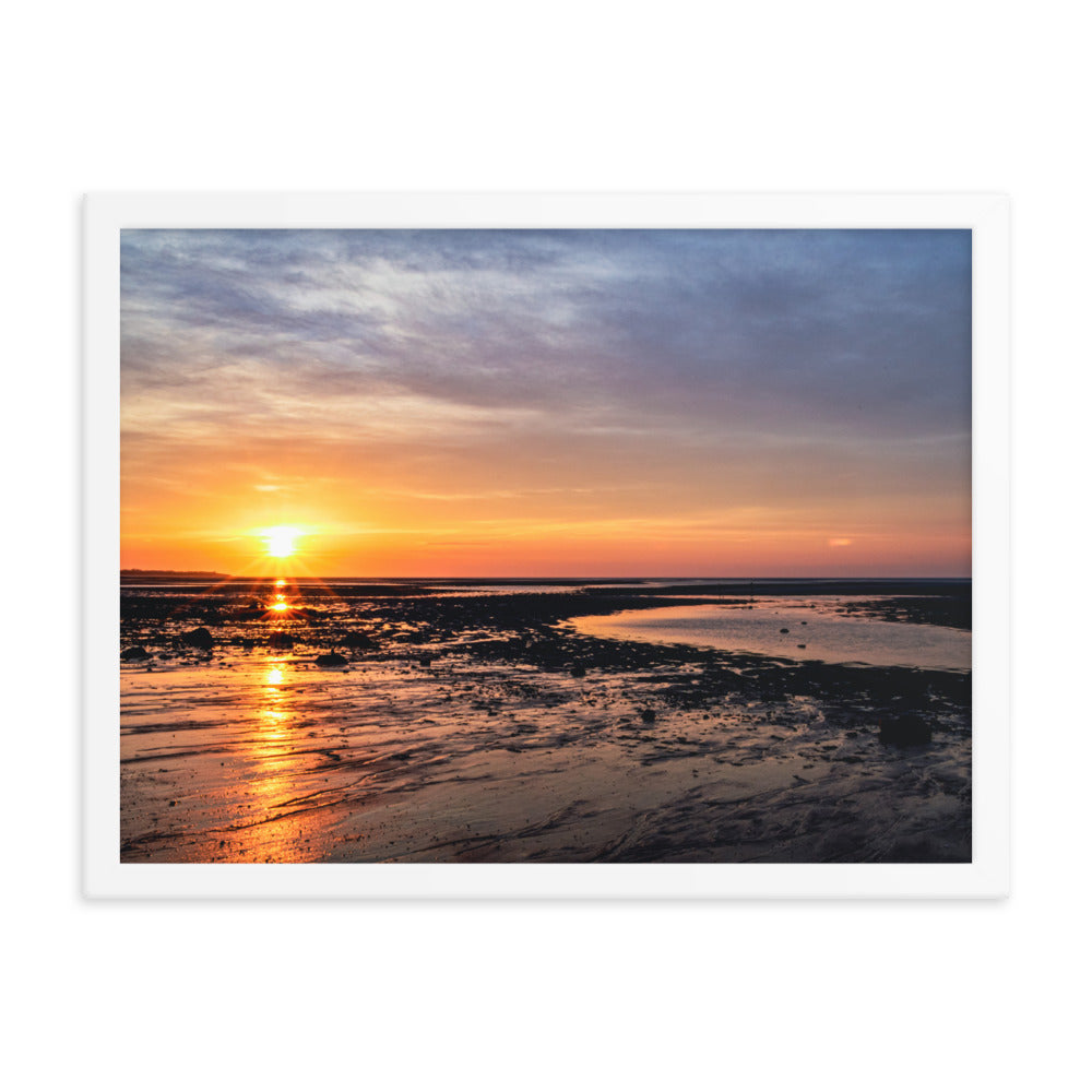 Sunset Over Cape Cod Bay - Framed Print