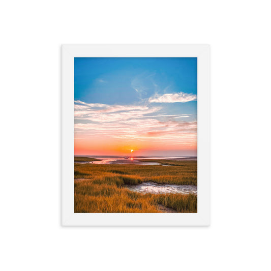 Golden Hour on Cape Cod Bay - Framed Print